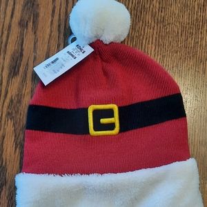 Santa Knit Stocking Hat.  NWT.